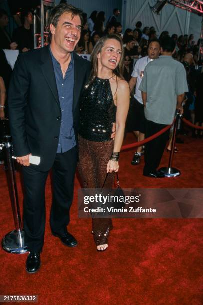 American actors Chris Noth and Kristin Davis attending the Ninth Annual MTV Movie Awards at the Sony Pictures Studios in Culver City, California,...