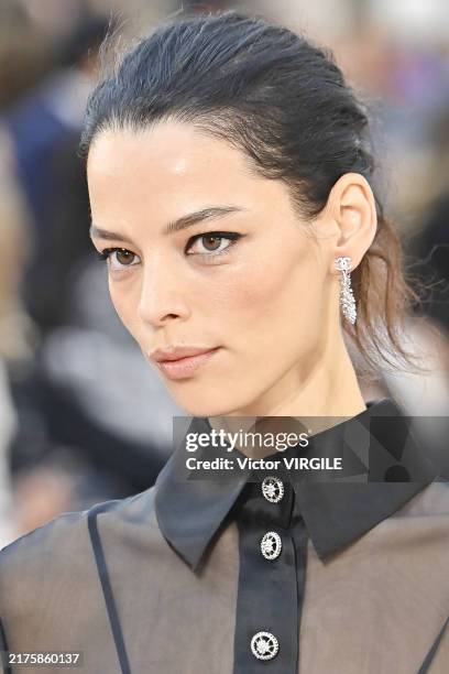 Model walks the runway during the Chanel Ready to Wear Spring/Summer 2025 fashion show as part of the Paris Fashion Week on October 1, 2024 in Paris,...