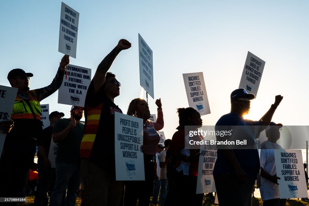 Dockworkers Strike Shuts Down Ports On Gulf And East Coasts