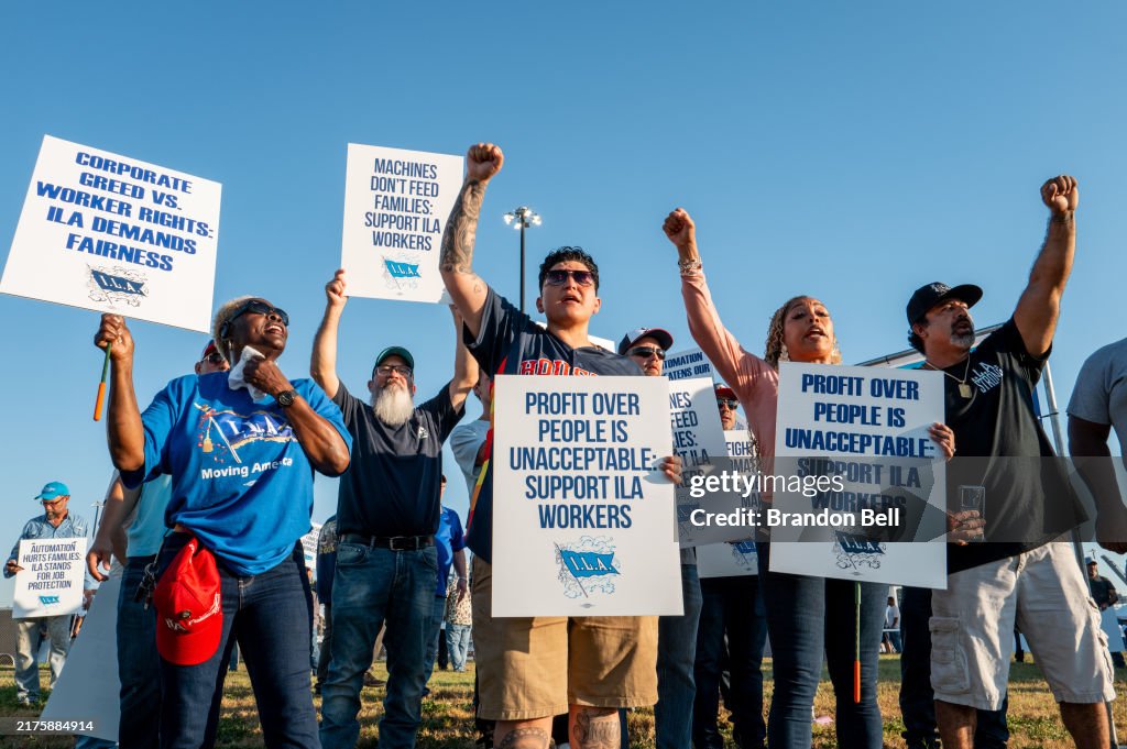 Dockworkers Strike Shuts Down Ports On Gulf And East Coasts