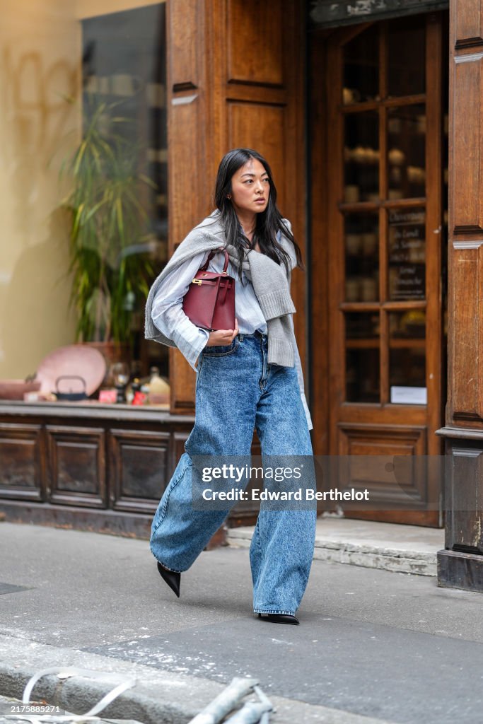 Street Style - Paris Fashion Week - Womenswear Spring/Summer 2025 - Day Eight
