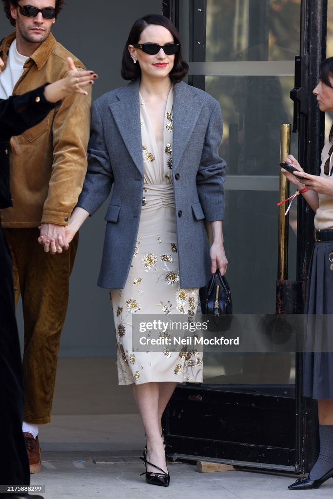 Celebrity Sightings - Paris Fashion Week - Womenswear Spring/Summer 2025 - Day Nine
