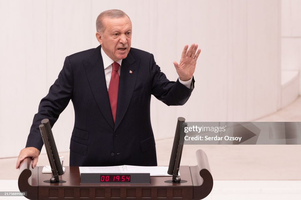 Turkey's President Erdogan Addresses Opening Of Parliament
