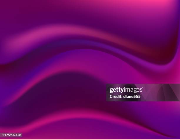 abstract satin wave background template in saturated purple and magenta - bed sheets background stock illustrations