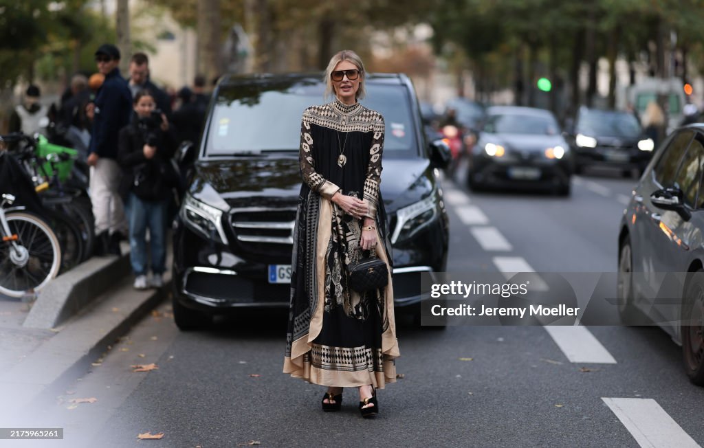 Street Style - Paris Fashion Week - Womenswear Spring/Summer 2025 - Day Eight