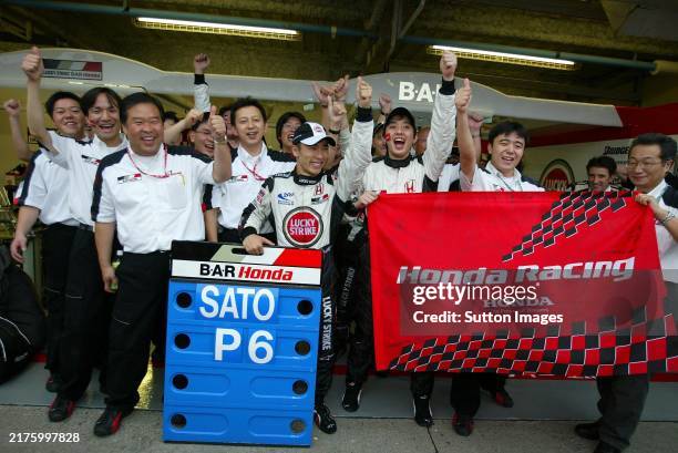 Takuma Sato BAR Honda 005 Formula One World Championship, Rd16, Japanese Grand Prix, Suzuka , Japan, 12 October 2003. DIGITAL IMAGE