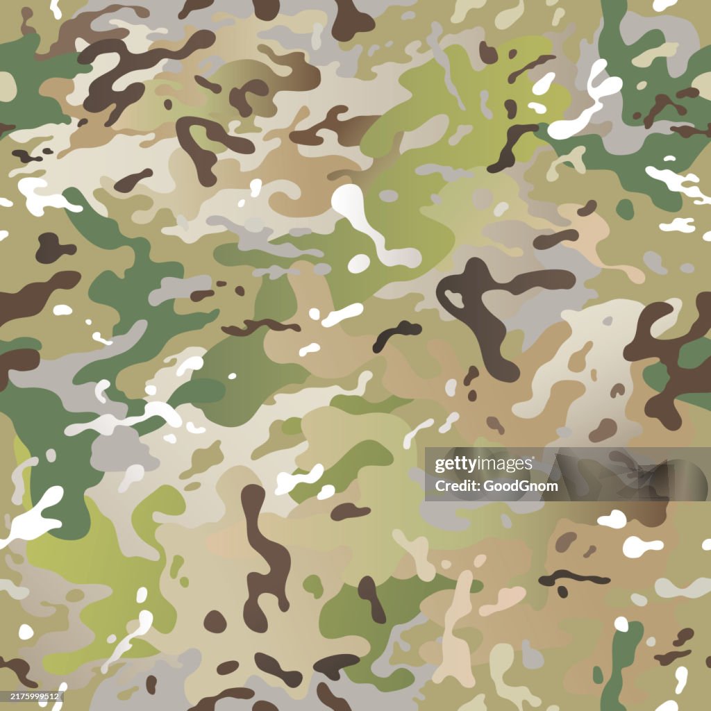 Multicam Vector Seamless Pattern High-Res Vector Graphic - Getty Images