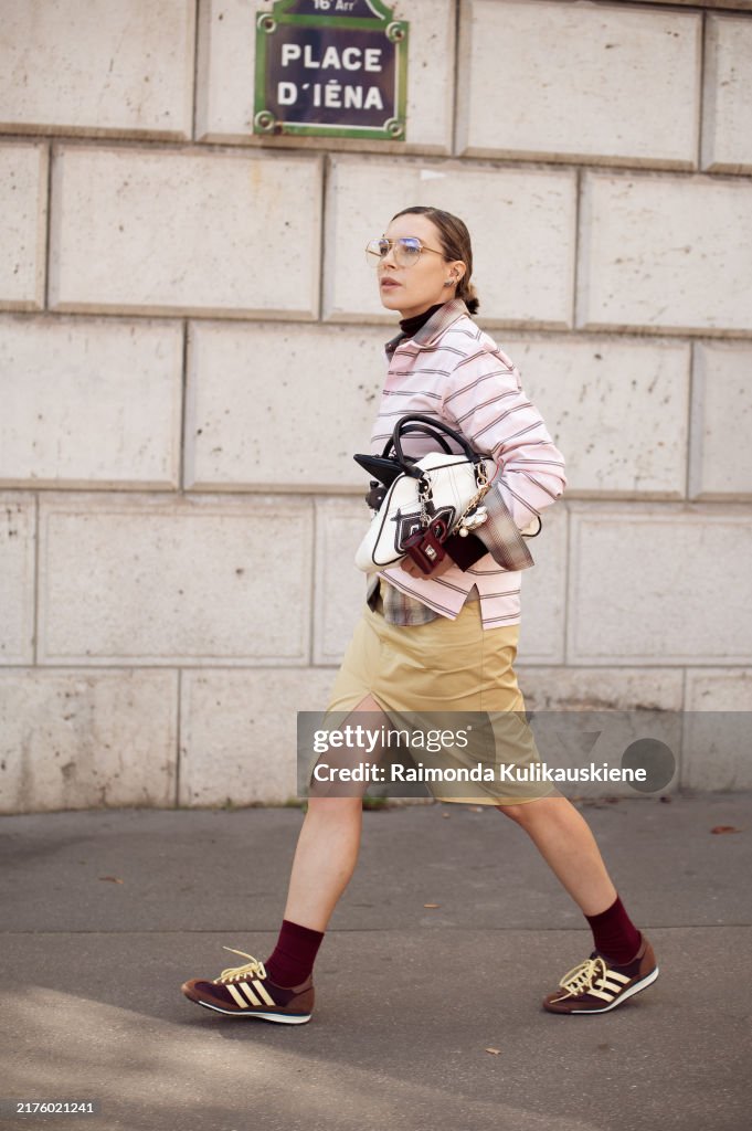 Street Style - Paris Fashion Week - Womenswear Spring/Summer 2025 - Day Nine