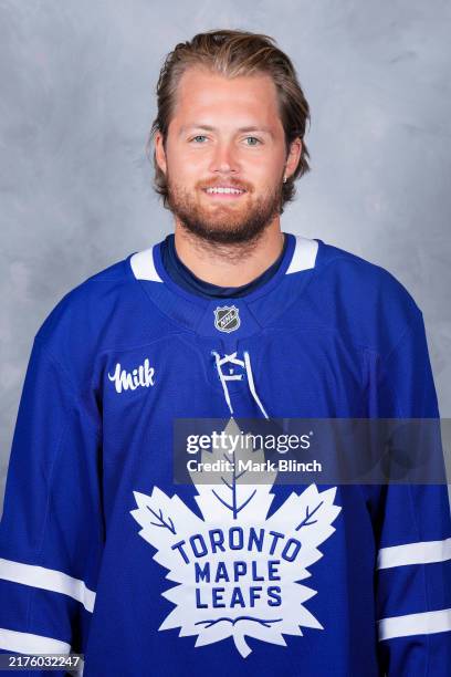William Nylander of the Toronto Maple Leafs poses for his official headshot for the 2024-2025 season on September 18, 2024 at the Ford Performance...