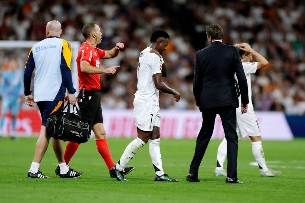 Vinicius Junior salió lesionado en último partido de Real Madrid y no estará en Eliminatorias con Brasil. (Foto: Getty Images)