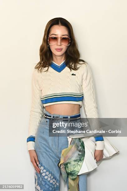 Irene Kim attends the Lacoste Paris Womenswear Spring-Summer 2025 show as part of Paris Fashion Week on October 01, 2024 in Paris, France.