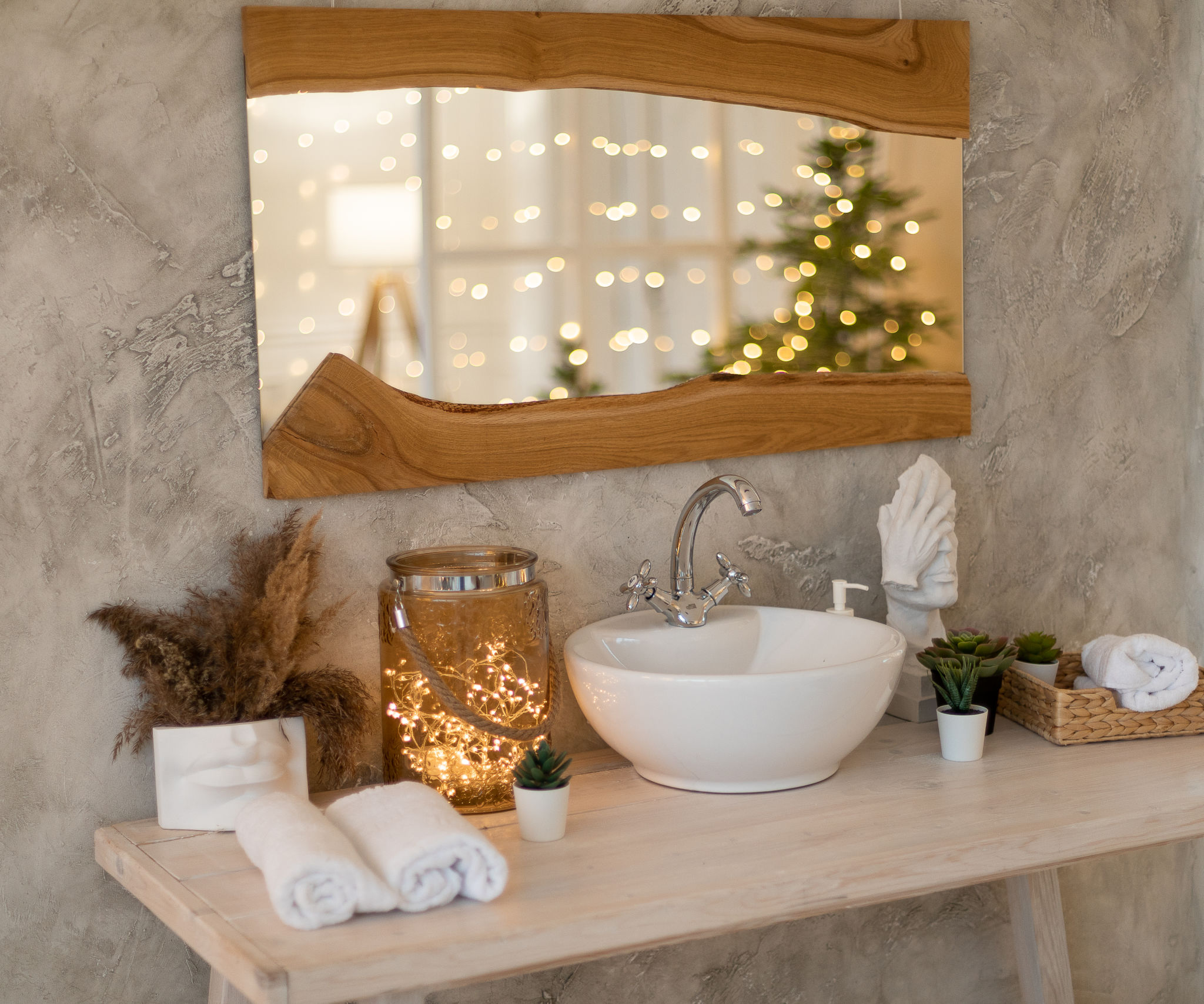 winter bathroom