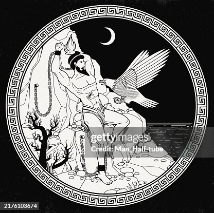 Prometheus tormented by an eagle Prometheus tormented by an eagle