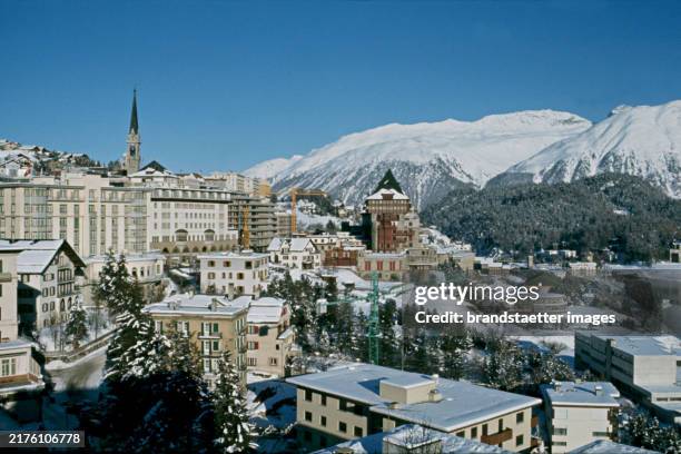 View of Sankt Moritz , circa 1970.