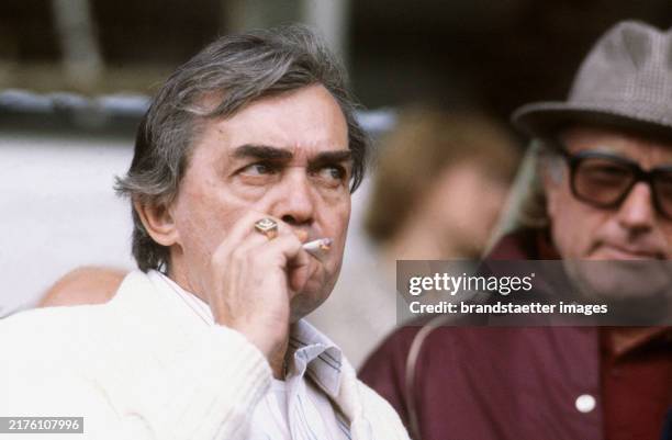 Ernst Happel. New football coach of Hamburger SV. 17 June 1981.