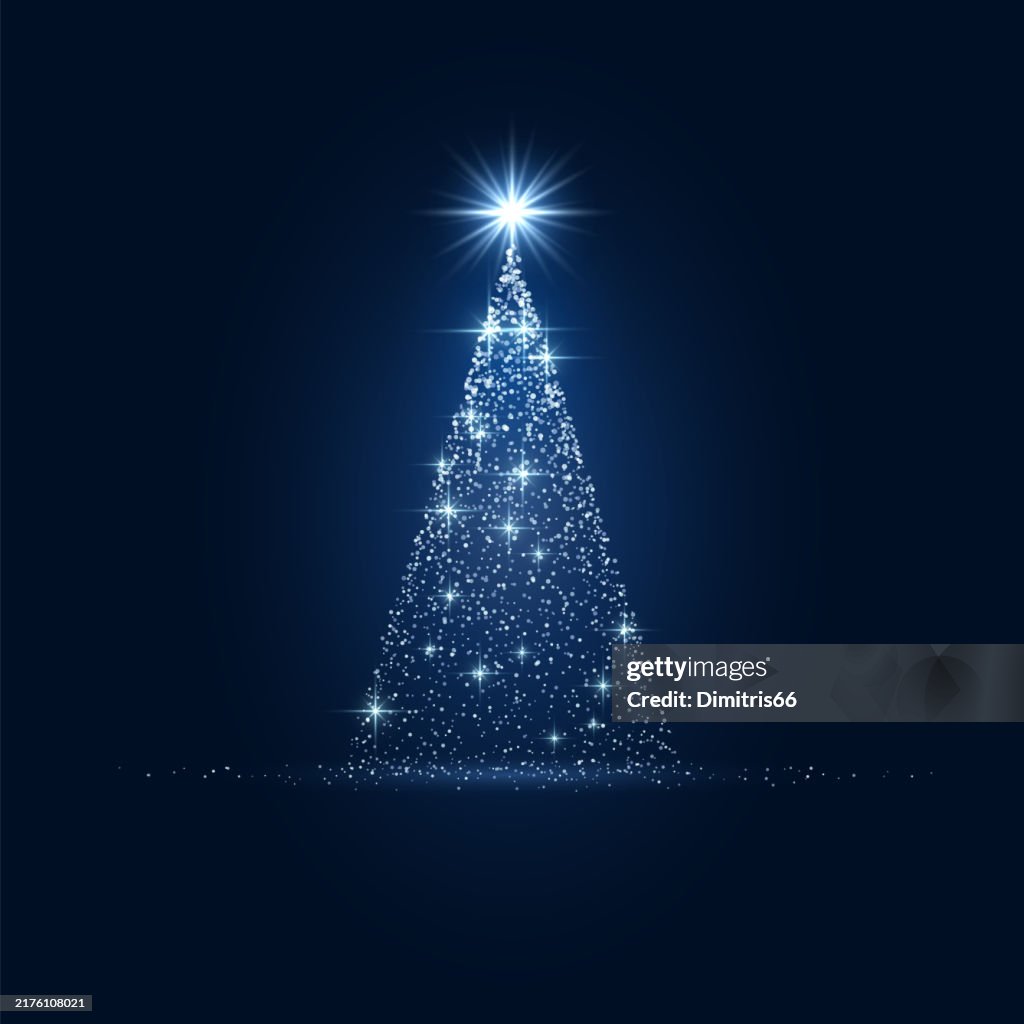 Weihnachtsbaum glitern