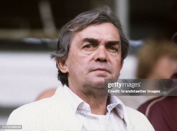 Ernst Happel. New football coach of Hamburger SV. 17 June 1981.