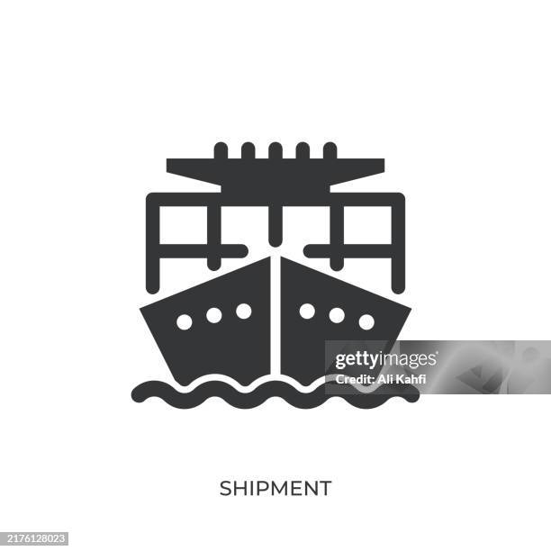 shipment glyph solid icon. solid icon that can be applied anywhere, simple, pixel perfect and modern style - taking inventory stock illustrations