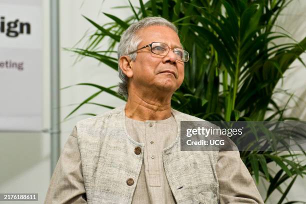 Nobel Peace Prize winner, Muhammad Yunus shown in Italy 2010. Muhammad Yunus was elected Prime Minister of Bangladesh in August 2024.