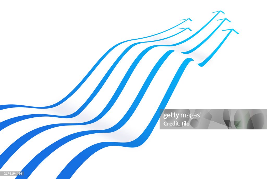 Arrow Waves Abstract Forward Abstract Progress Background
