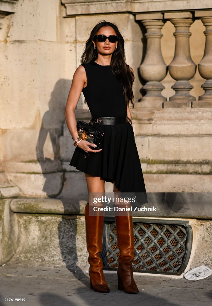 Street Style - Paris Fashion Week - Womenswear Spring/Summer 2025 - Day Nine