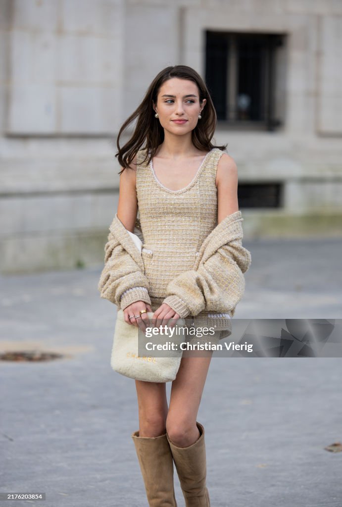 Street Style - Paris Fashion Week - Womenswear Spring/Summer 2025 - Day Nine