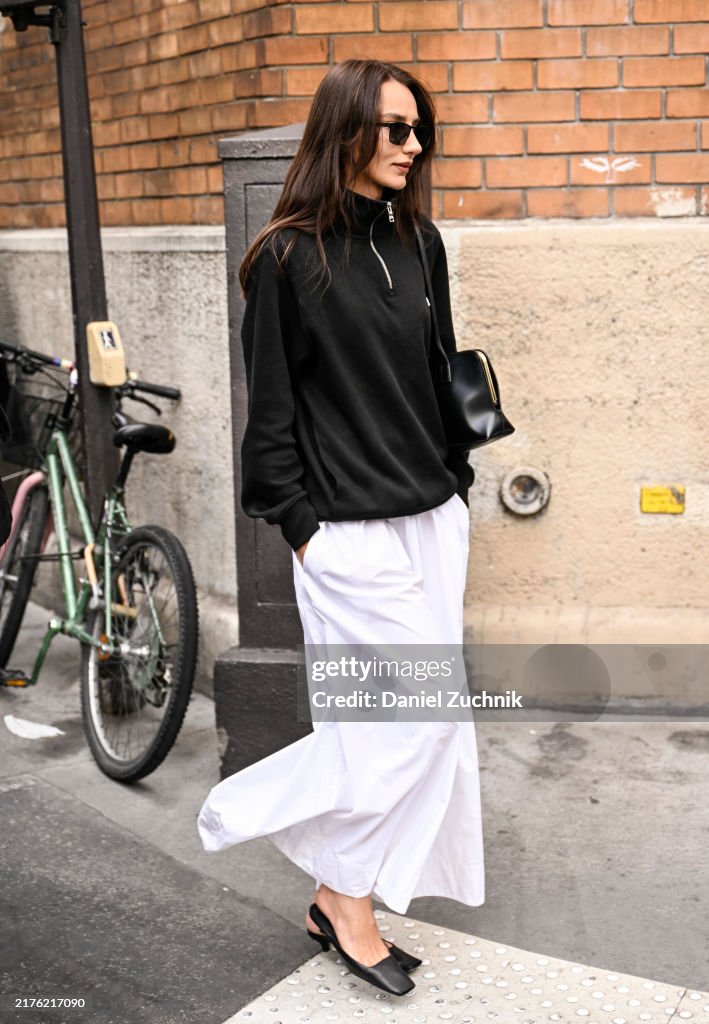 Street Style - Paris Fashion Week - Womenswear Spring/Summer 2025 - Day Nine