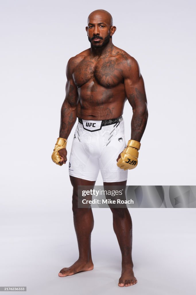 Fat Kallel Roundtree Khalil Rountree Jr. poses for a portrait during a UFC photo session ...