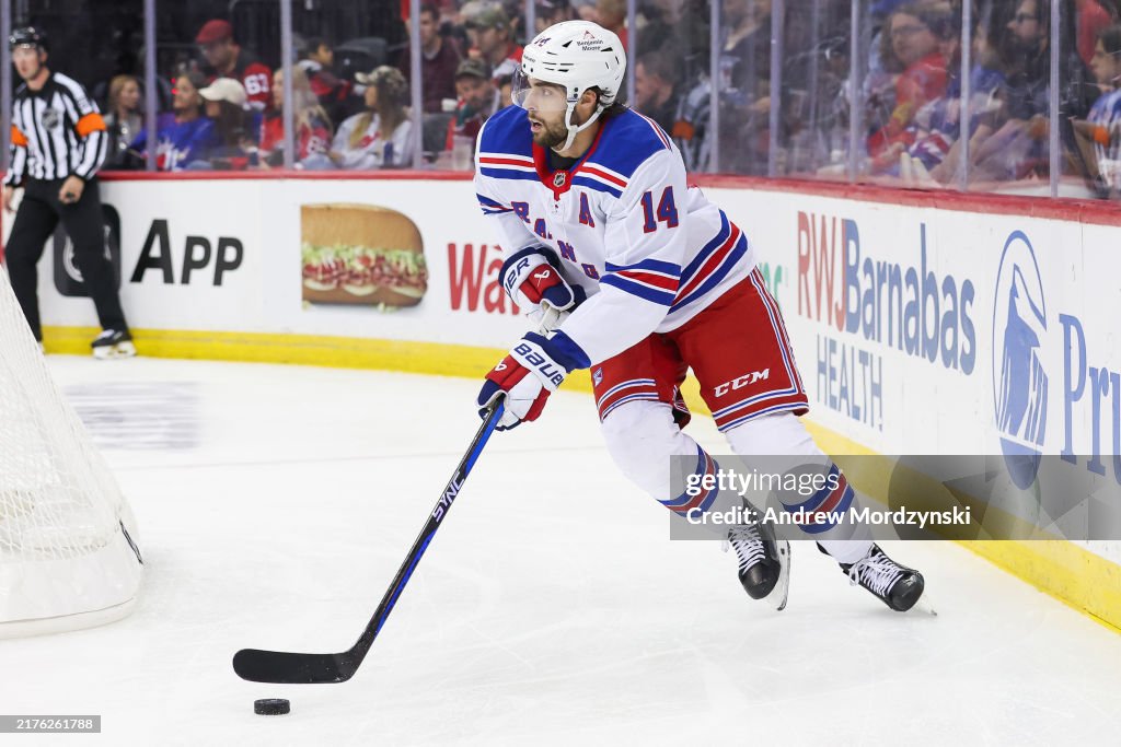 Mackey Rangers Wiki Connor Mackey of the New York Rangers skates with the puck during the ...
