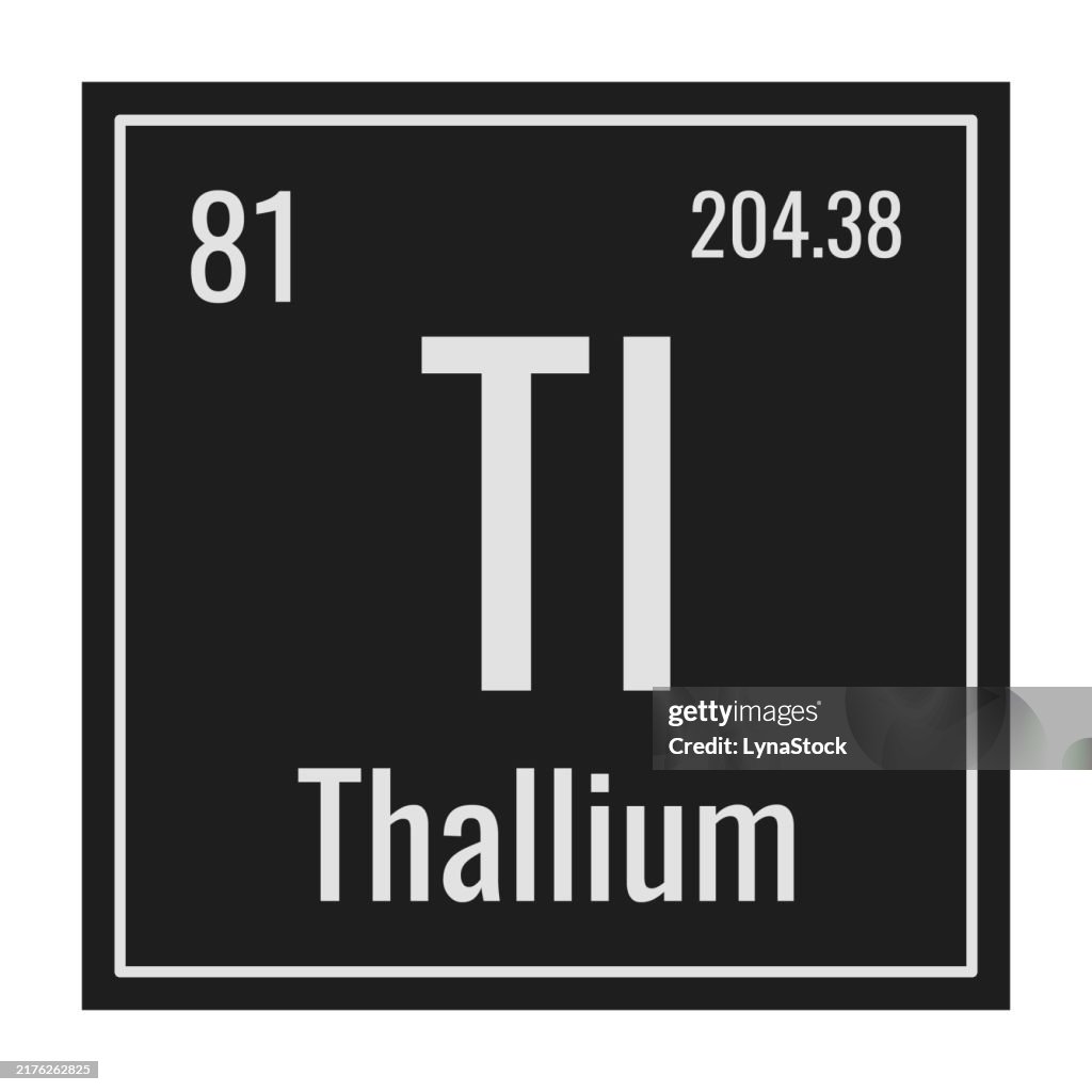 Thallium Symbol Chemical Element Of The Periodic Table Vector thallium-symbol-chemical-element-of-the-periodic-table-vector