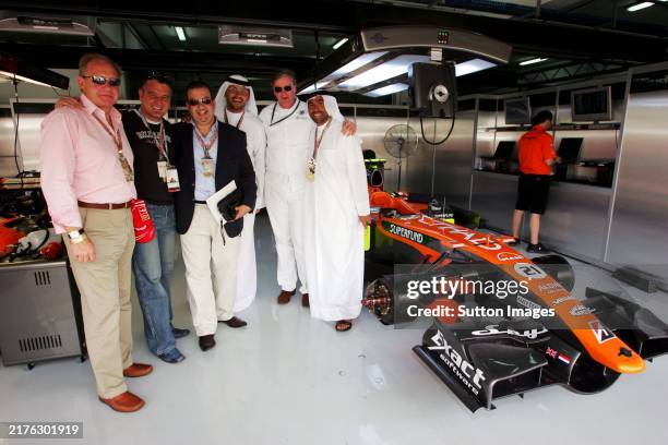Ronald Barrott , CEO Aldar Properties; Paul Crosetta, Senior Development Manager Aldar; Ousama Ghannoum , Director of Marketing & Communication of...