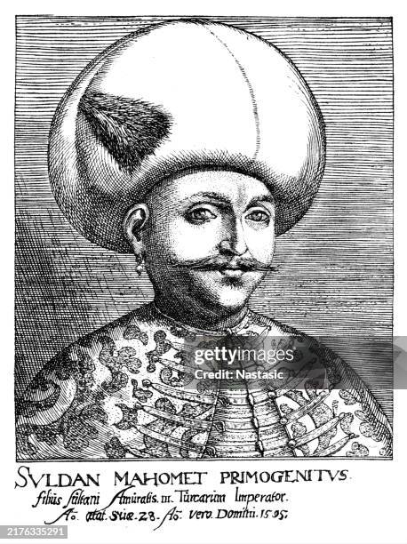 sultan mohammed iii - prophet mohammed stock illustrations