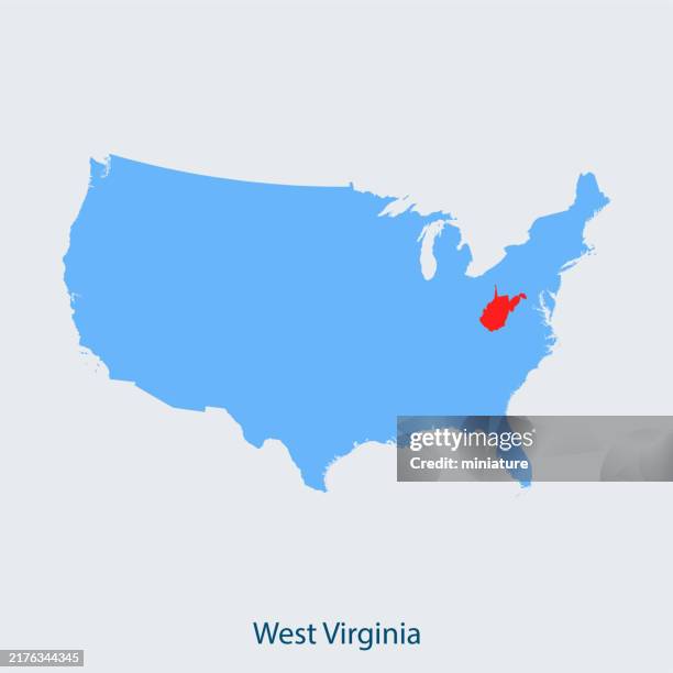 west virginia map - west-virginia-county-map stock illustrations