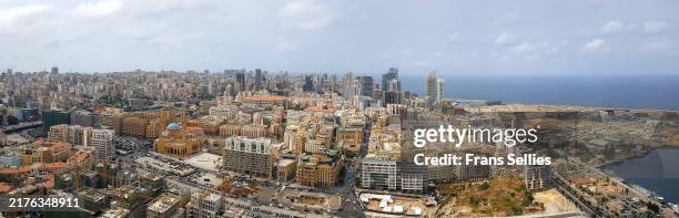panoramic view of beirut, lebanon - beirut stock pictures, royalty-free photos & images