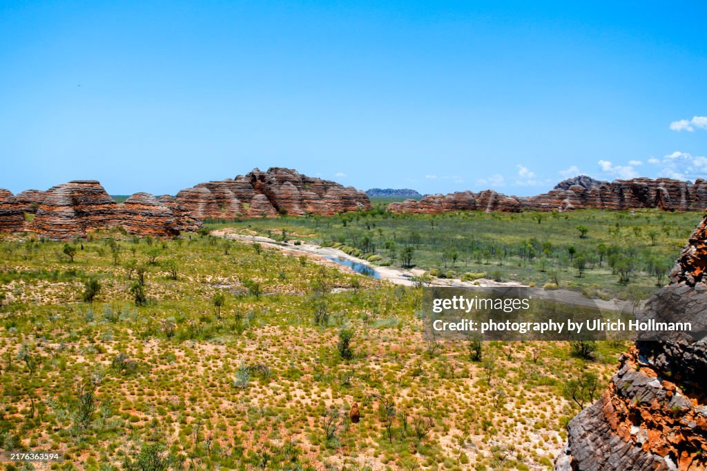 The Bungle Bungles, beehive-shaped sandstone towers, Purnululu National Park, Eastern Kimberleys, Western Australia