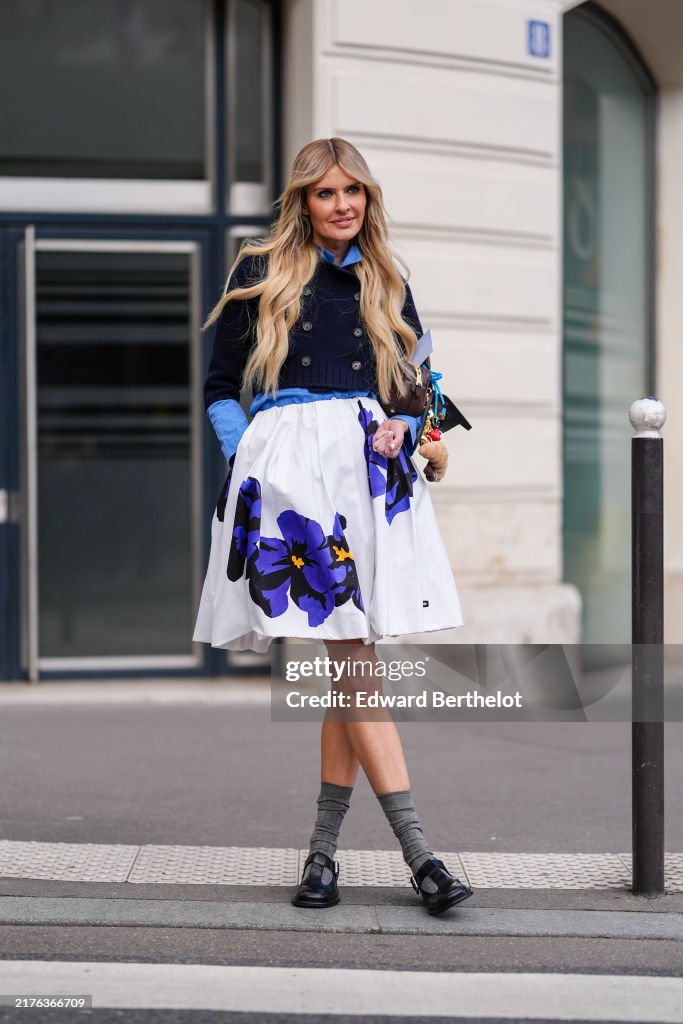 Street Style - Paris Fashion Week - Womenswear Spring/Summer 2025 - Day Nine