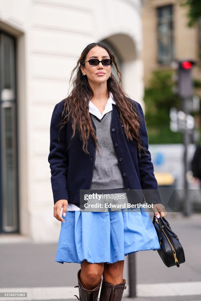 Street Style - Paris Fashion Week - Womenswear Spring/Summer 2025 - Day Nine