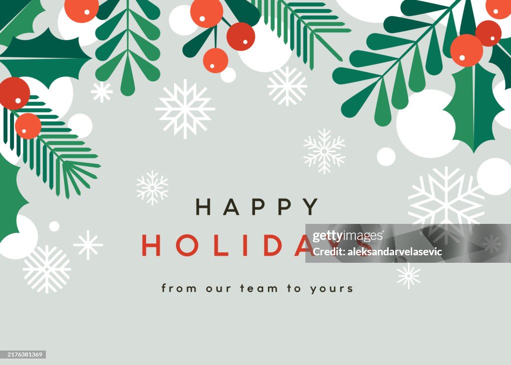 Geometrische Weihnachtskarte