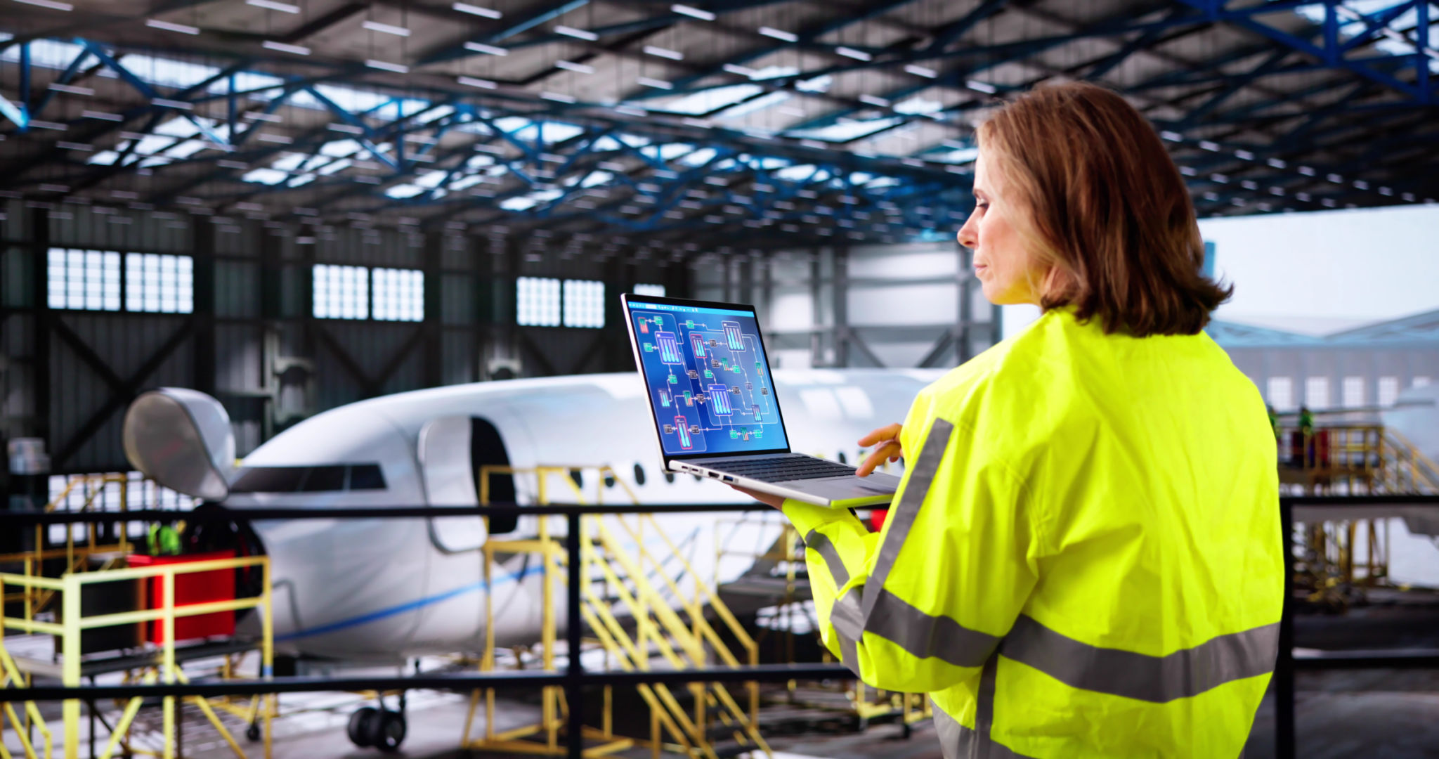 Technician Doing Industrial Inspection Technician Doing Industrial Inspection
