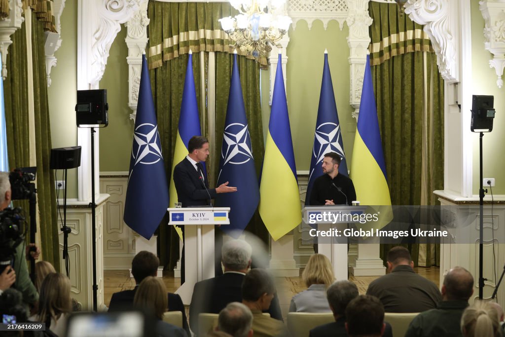 Secretary General Of NATO Mark Rutte Visits In Kyiv