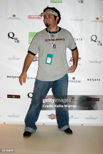 Singer Chris Kirkpatrick attends 'NSYNC's Challenge for the Children V - Tip Off Party at The Murano Grande on July 18, 2003 in Miami, Florida.