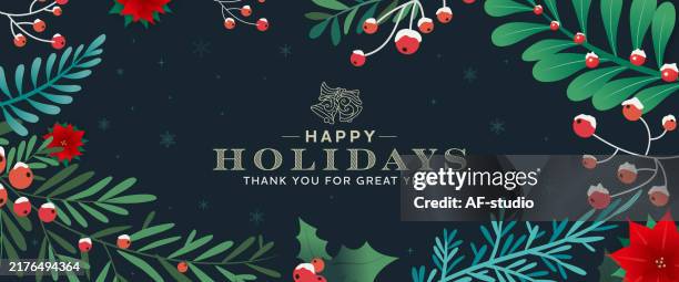 stockillustraties, clipart, cartoons en iconen met winter, background with berry branches. christmas illustration. - sinterklaasliedje