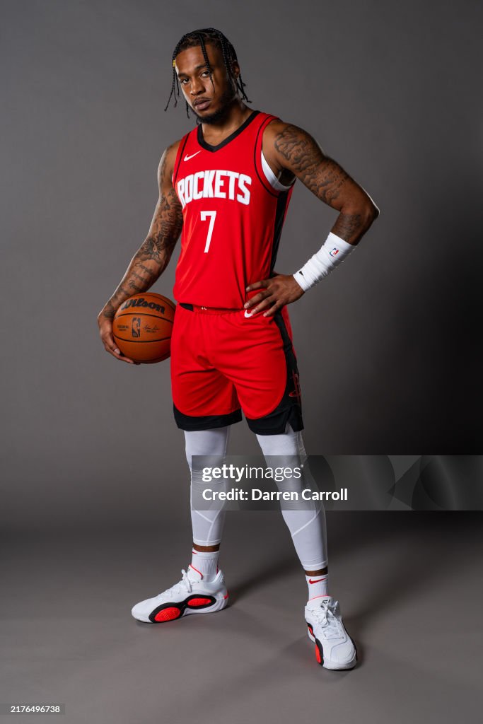 Cam Hodges Rockets Cam Whitmore poses for a portrait during Houston Rockets Media Day at ...