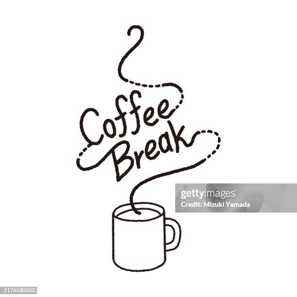 Coffee Break Monochrome Logo Icon High-Res Vector Graphic - Getty
