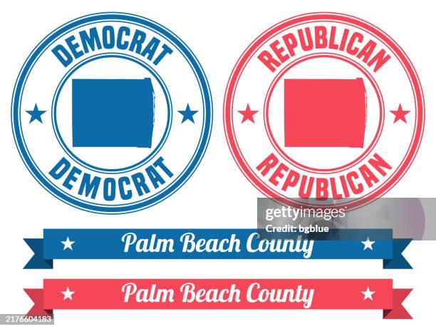 palm beach county, florida. map on rubber stamp with banner - palm beach vector stock illustrations