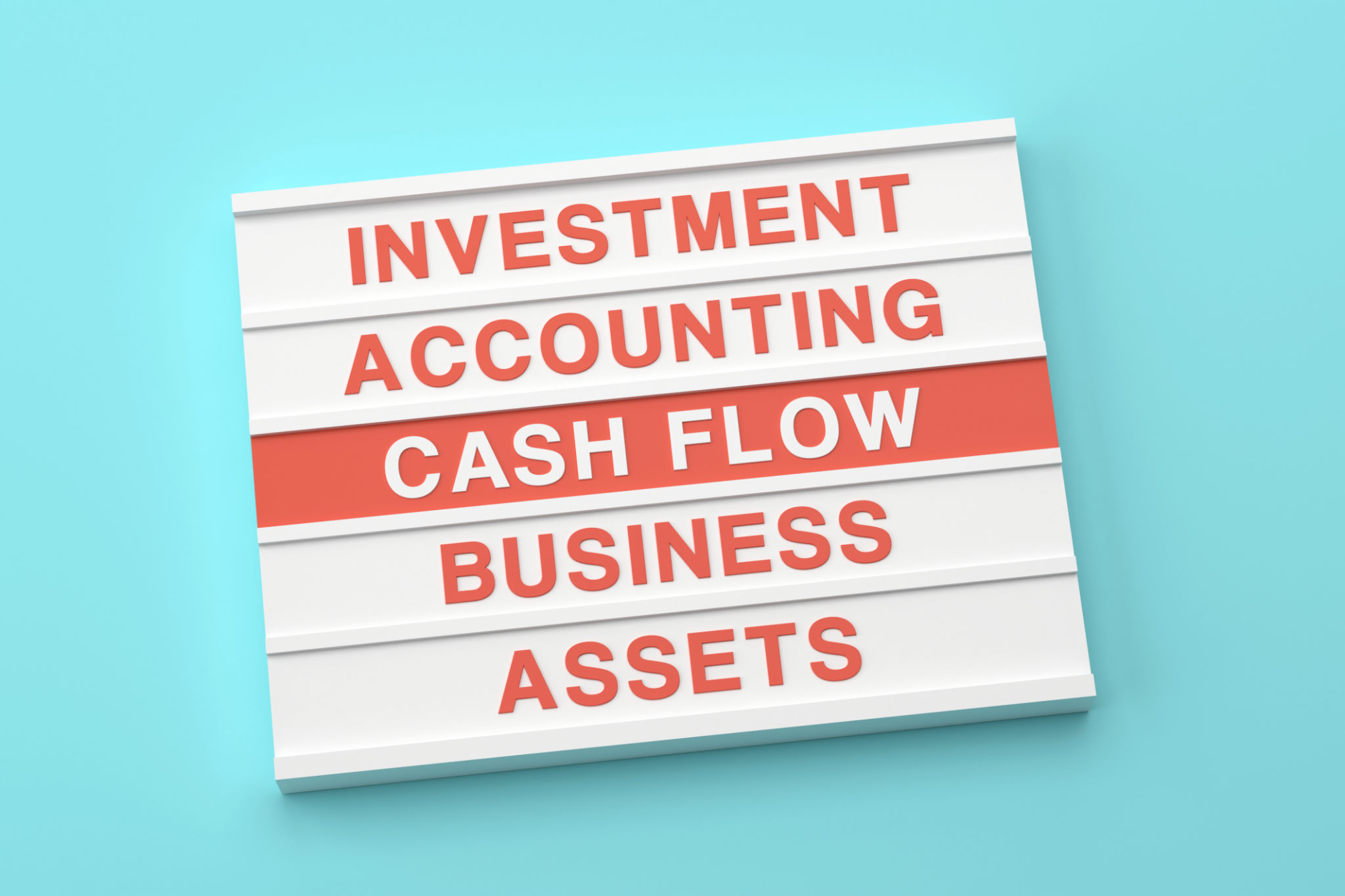 Cash Flow Related Words Written Lightbox Cash Flow Related Words Written Lightbox