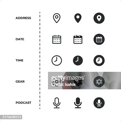 Jeu d’icônes d’interface. Épaisseur de trait modifiable. Pixel parfait. Icônes de style ligne et plein. Jeu d’icônes d’interface. Épaisseur de trait modifiable. Pixel parfait. Icônes de style ligne et plein.