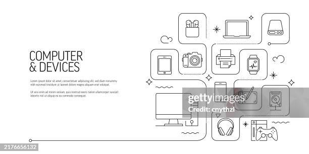 Computer Line Thingies 136 Computer Mouse Line Art Stock Photos, High-Res Pictures, and Images ...