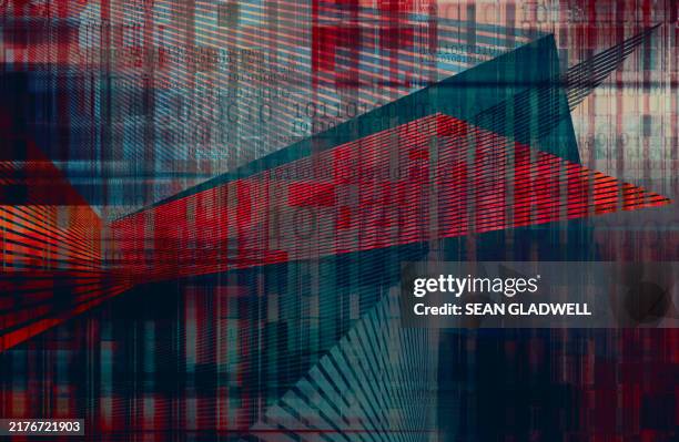 funky digital binary code abstract - binary code stock pictures, royalty-free photos & images