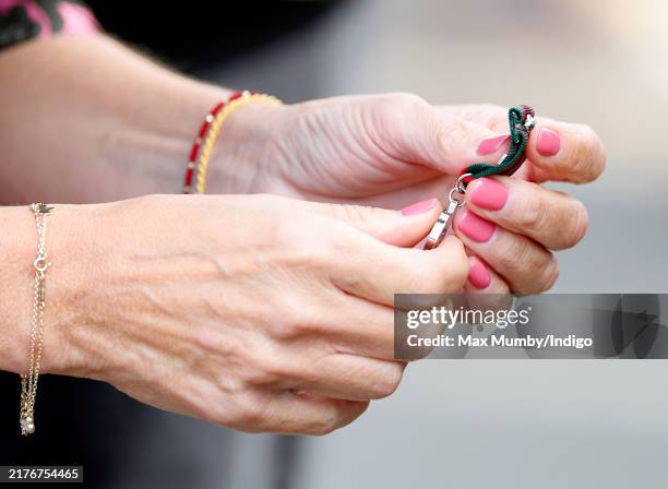 Sophie, Duchess of Edinburgh , in her role as Royal Colonel 5th Battalion, The Rifles, hands out 'mini medals' to children of serving personnel as...